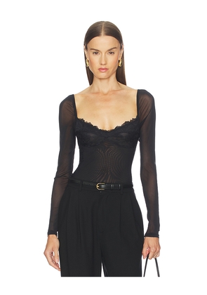 Free People Suddenly Fine Bodysuit in Black. Size M. Also in L, XL.