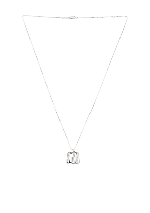 Jenny Bird Sundra Pendant Necklace in Metallic Silver.