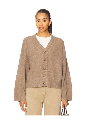 Free People Cool Of The Night Cardi in Brown. Size L. Also in S, XS, M, XL.