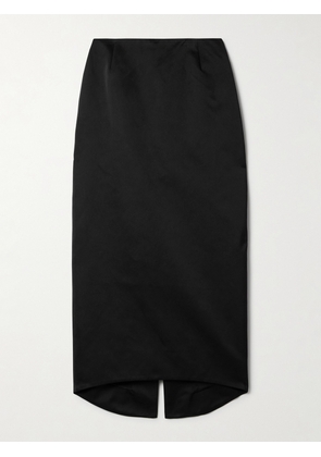 Wiederhoeft - Recycled Duchesse-satin Midi Skirt - Black - US2,US4,US6,US8,US10