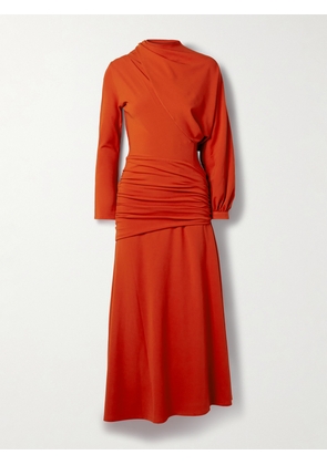 Johanna Ortiz - Inspiring Hearts Convertible One-sleeve Gathered Stretch-jersey Maxi Dress - US0,US2,US4,US6,US8,US10