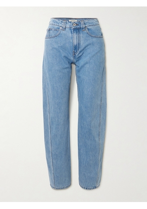 JW Anderson - Twisted High-rise Tapered Jeans - Blue - 24,25,26,27,28,29,30,31,32,33