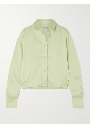 16ARLINGTON - Cosette Satin Shirt - Yellow - UK 4,UK 6,UK 8,UK 10,UK 12,UK 14,UK 16