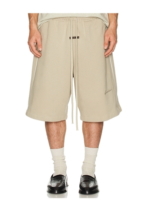 Fear of God ESSENTIALS Basketball Jersey Shorts in Brown. Size L. Also in M, XL/1X.