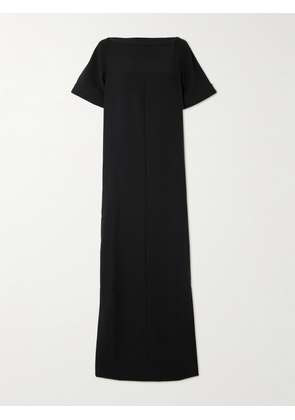 16ARLINGTON - Clelia Open-back Crepe Gown - Black - UK 4,UK 6,UK 8,UK 10,UK 12,UK 14,UK 16