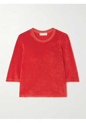 Suzie Kondi - Corfu Cotton-blend Terry T-shirt - Red - x small,small,medium,large,x large