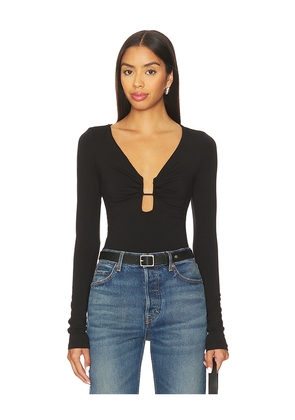 Good American Jersey U Wire Long Sleeve Top in Black. Size L. Also in M, S, XL/1X, XXL/2X, XXXXL/4X.