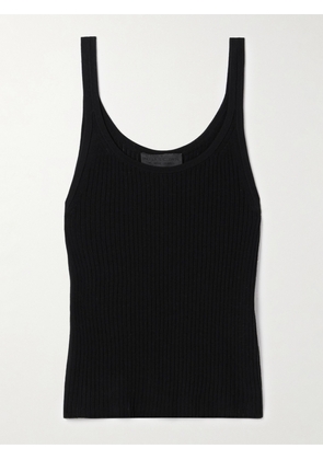 Nili Lotan - Wrenley Ribbed Cotton Tank - Black - x small,small,medium,large,x large