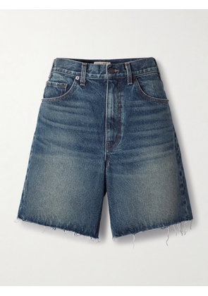 Nili Lotan - Russel Frayed Denim Shorts - Blue - 24,25,26,27,28,29,30,31,32