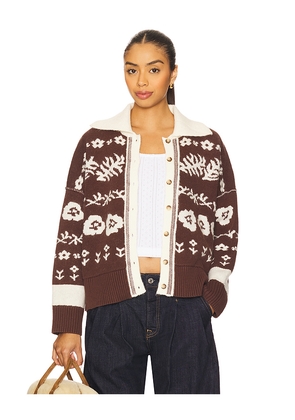 Free People Shelby Cardigan in Chocolate. Size L. Also in XS.