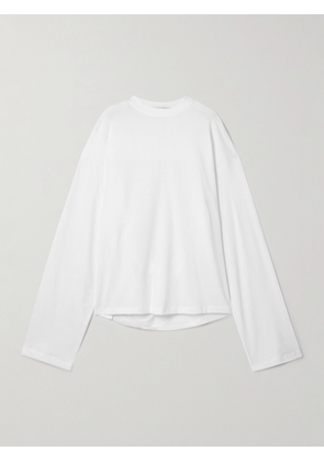 Marie Adam-Leenaerdt - Oversized Cotton-jersey T-shirt - White - FR 34,FR 36,FR 38,FR 40,FR 42