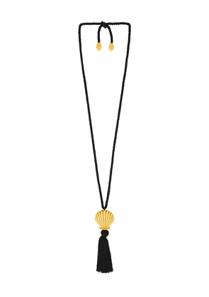 Julietta Ãze Necklace in Metallic Gold.