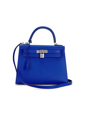 FWRD Renew Hermes Epsom Kelly 28 Sellier Handbag in Royal.