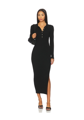 Generation Love Bobby Rib Knit Dress in Black. Size L. Also in M, S, XL, XS.