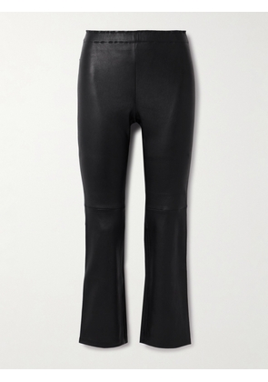 STOULS - Jp Twenty Cropped Leather Flared Leggings - Black - xx small,x small,small,medium,large,x large