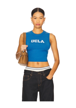 Hype and Vice UCLA Invy Knitted Tank Top in Blue. Size L. Also in S, XS, M, XL/1X.
