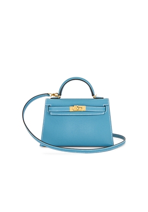 FWRD Renew Hermes Kelly 20 Handbag in Blue.