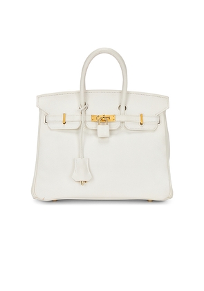 FWRD Renew Hermes Epsom Birkin 25 Handbag in White.