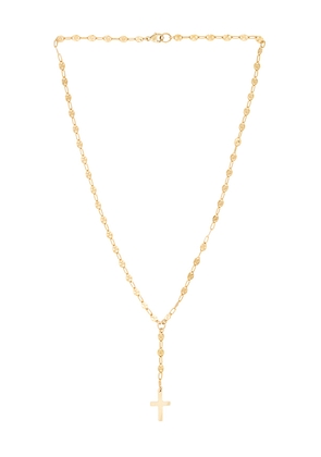 Joy Dravecky Jewelry Slay All Day Lariat Necklace in Metallic Gold.