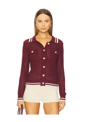 HEARTLOOM Posey Cardi in Burgundy. Size L. Also in XS, S, M, XL.