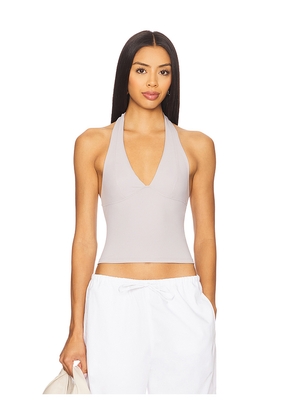 Free People x Intimately FP Still Here Halter In Raindrops in Grey. Size L. Also in S, M, XL.