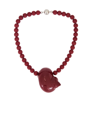 Julietta Mykonos Necklace in Red.