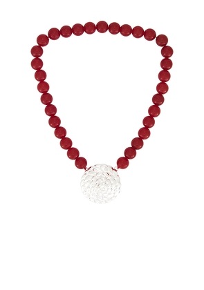 Julietta Spiral Necklace in Red.