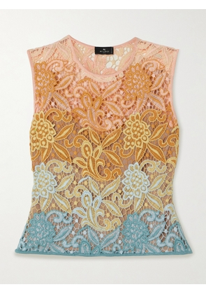 Etro - Cropped Macramé Top - Multi - IT36,IT38,IT40,IT42,IT44,IT46,IT48,IT50