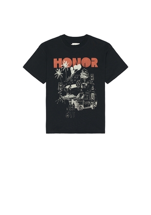 Honor The Gift Block Party Tee in Black. Size M. Also in S.