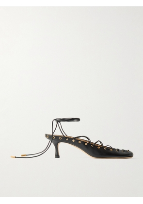 Chloé - Ghilies Lace-up Leather Pumps - Black - IT36,IT37,IT37.5,IT38,IT38.5,IT39,IT39.5,IT40,IT41