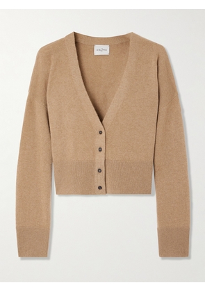 Le Kasha - Sydney Cropped Organic Cashmere Cardigan - Brown - One size