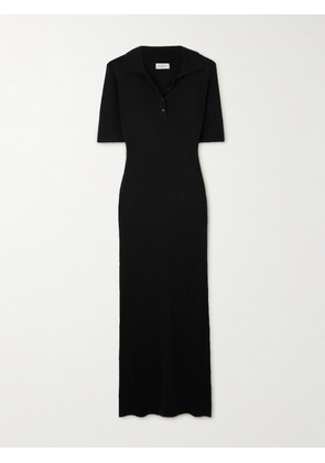 Le Kasha - Cashmere Midi Dress - Black - XS/S,S/M,M/L