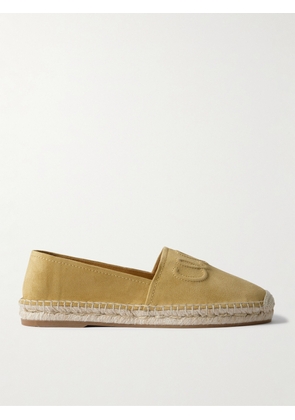 Chloé - Isla Logo-embossed Suede Espadrilles - Brown - IT36,IT37,IT38,IT39,IT40,IT41,IT42