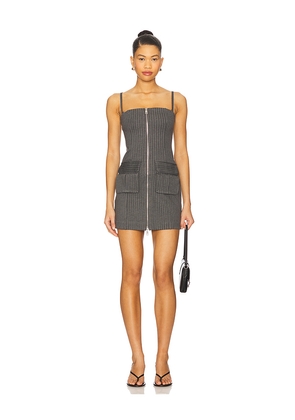Good American Soft Stretch Ponte Mini Dress in Grey. Size L. Also in M, S, XS, XXL/2X, XXXL/3X, XXXXL/4X.