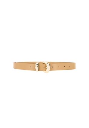 Good American Skinny Bold Buckle Belt in Tan. Size 2X/3X. Also in M/L, XL.