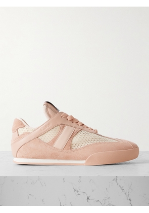 Chloé - Kick Leather And Suede-trimmed Mesh Sneakers - Orange - IT36,IT37,IT38,IT39,IT40,IT41,IT42