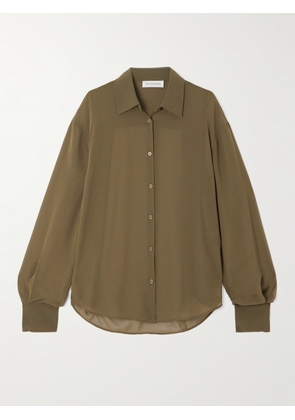 The Frankie Shop - Peri Georgette Shirt - Green - XS,S,M,L,XL