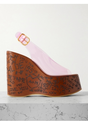 Chloé - Maxime Tpu Slingback Platform Sandals - Pink - IT36,IT37,IT38,IT39,IT40,IT41