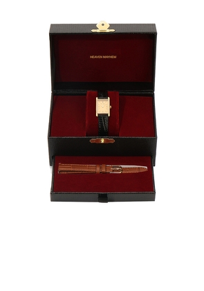 Heaven Mayhem Carino Watch in Metallic Gold.