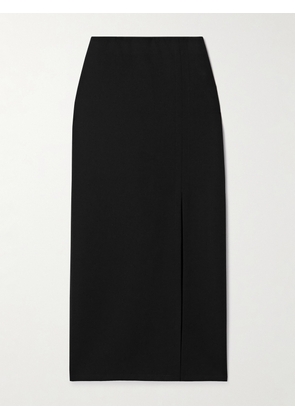 La Ligne - Colby Stretch Recycled-crepe Midi Skirt - Black - xx small,x small,small,medium,large,x large