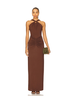 House of Harlow 1960 x REVOLVE Brandy Gown in Chocolate. Size L. Also in M, S, XL, XS, XXS.