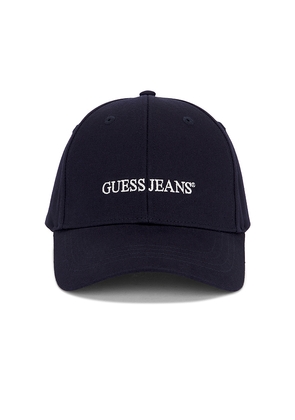 Guess Jeans Embroidered Baseball Cap in Navy.