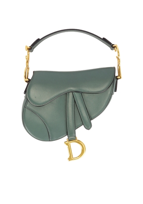 FWRD Renew Dior Saddle Bag in Green.