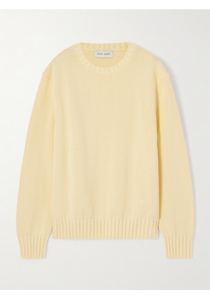 HIGH SPORT - Jordan Cotton Sweater - Yellow - x small,small,medium,large,x large