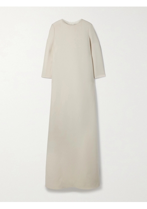 The Row - Stefos Wool And Silk-blend Crepe Gown - Ivory - US0,US2,US4,US6,US8,US10,US12