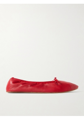 The Row - Leather Ballet Flats - Red - IT36,IT36.5,IT37,IT37.5,IT38,IT38.5,IT39,IT39.5,IT40,IT40.5,IT41,IT41.5,IT42