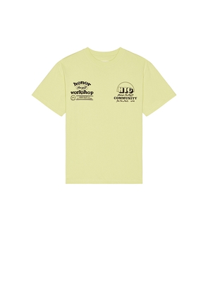 Honor The Gift Honor Workshop Tee in Mint. Size L. Also in S, M, XL/1X, XXL/2X.