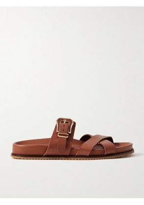 Gabriela Hearst - Circe Leather Slides - Brown - IT36,IT37,IT38,IT39,IT40,IT41,IT42