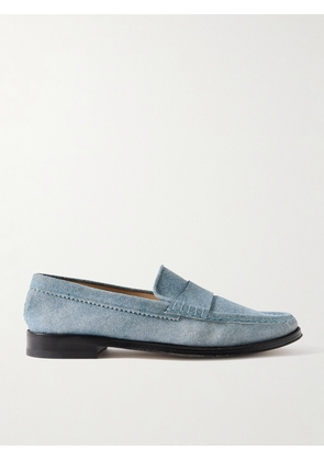 Gabriela Hearst - Seren Printed Suede Loafers - Blue - IT36,IT36.5,IT37,IT37.5,IT38,IT38.5,IT39,IT39.5,IT40,IT41,IT42