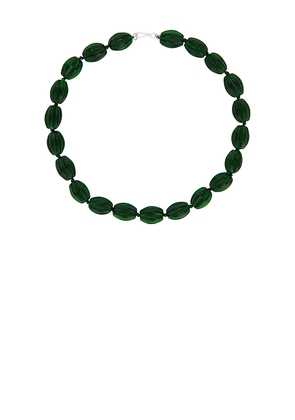 Heaven Mayhem Isla Necklace in Dark Green.